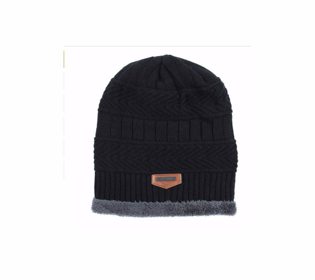 Men Winter Warm Knitted Solid Hat
