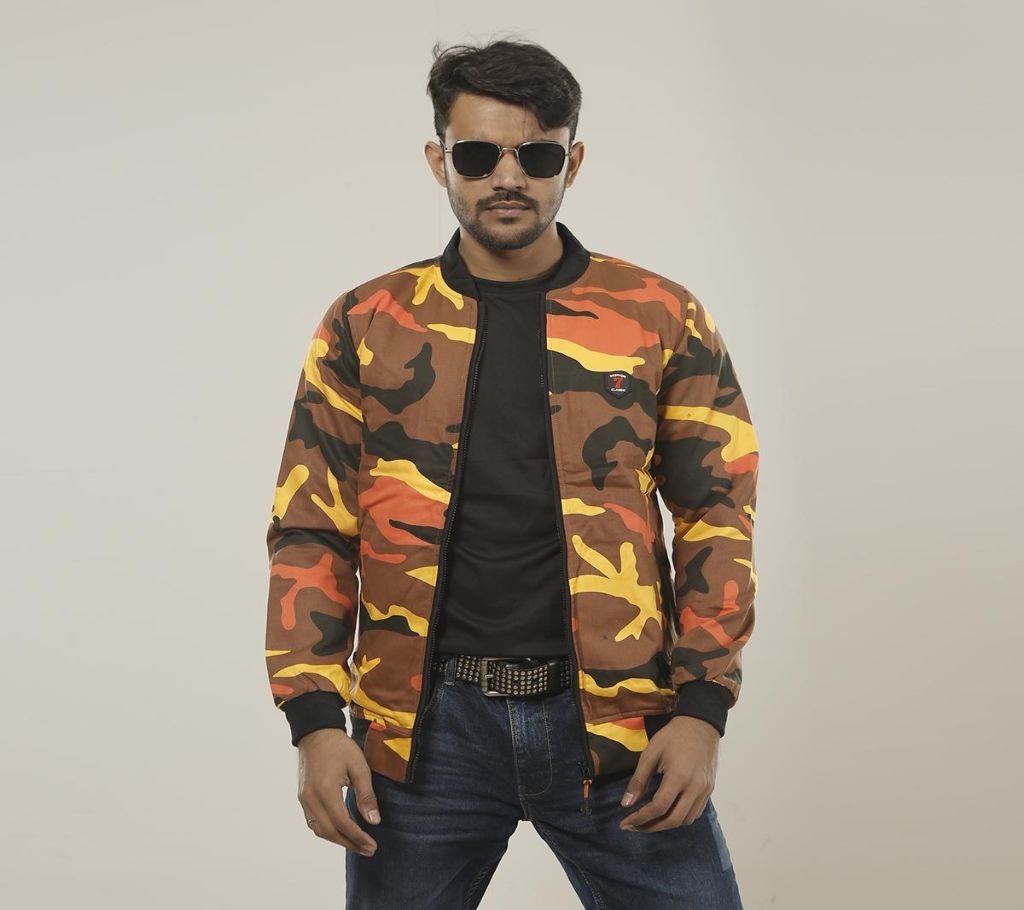 Printed Biker Jacket For Men