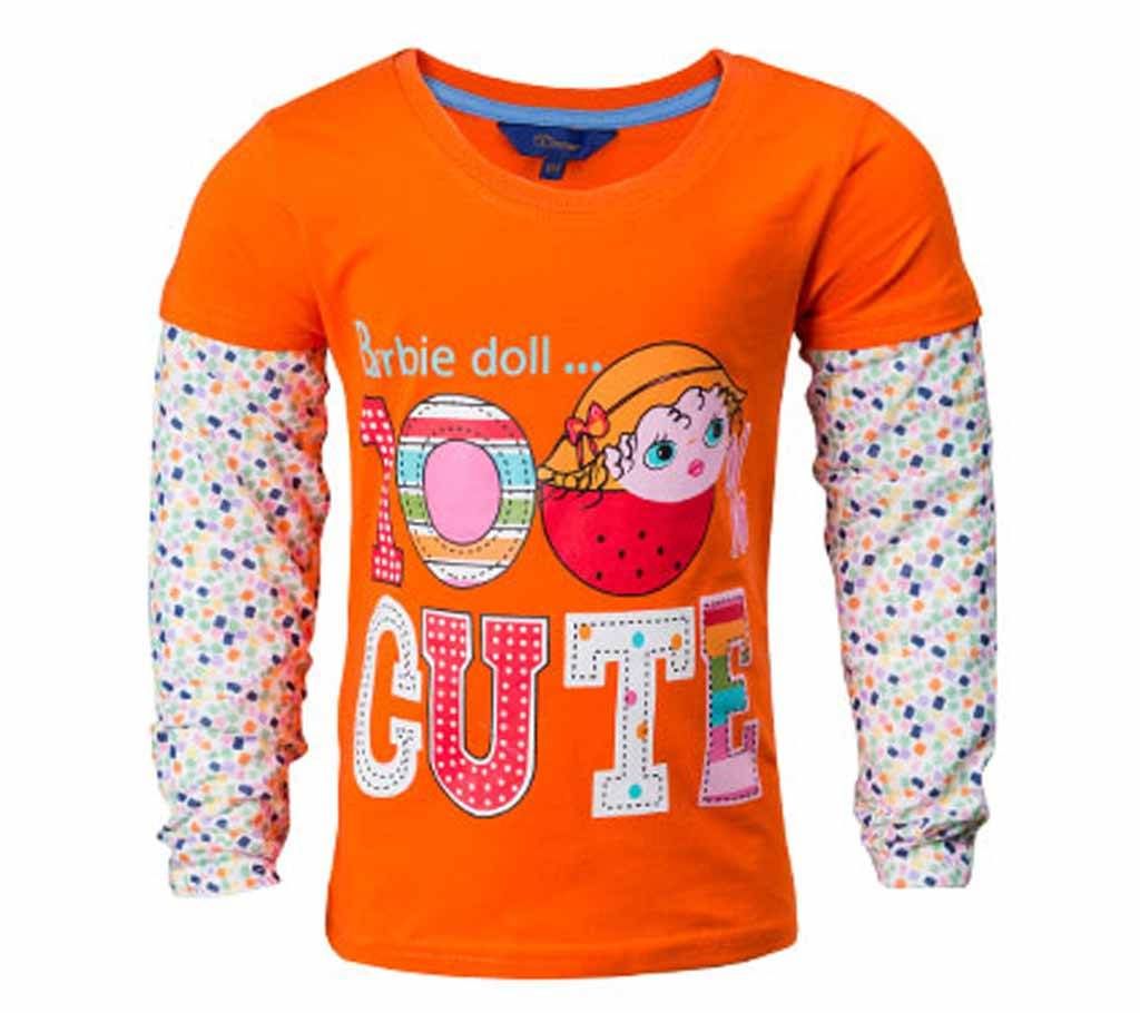 Girl's Long Sleeve T-shirt - 37930 - ORANGE
	
	
	
	
	
	
	
	
	
	
