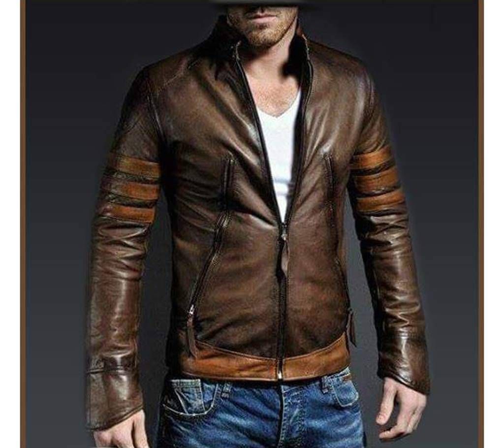 Smart Biker Cut Multi Color Pure Leather Jacket