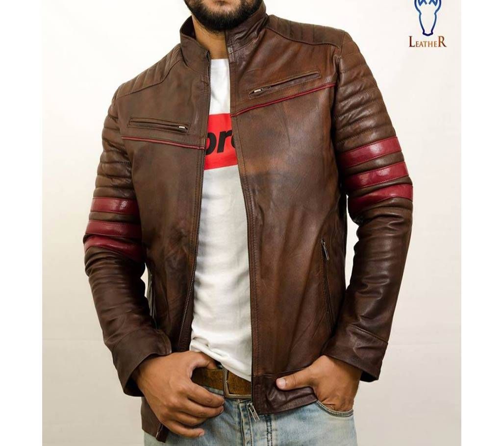 motorcycle inspired zip up jacket