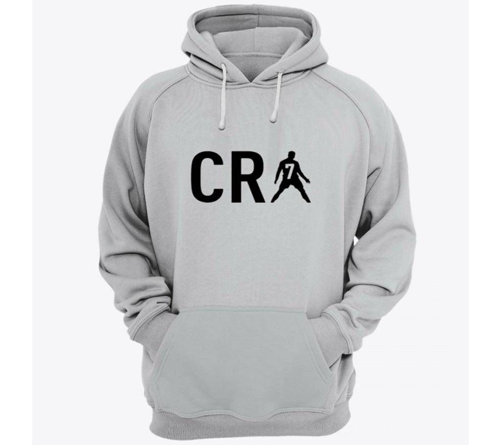 CR7-33-Grey Melange-Mens-Hoodie
