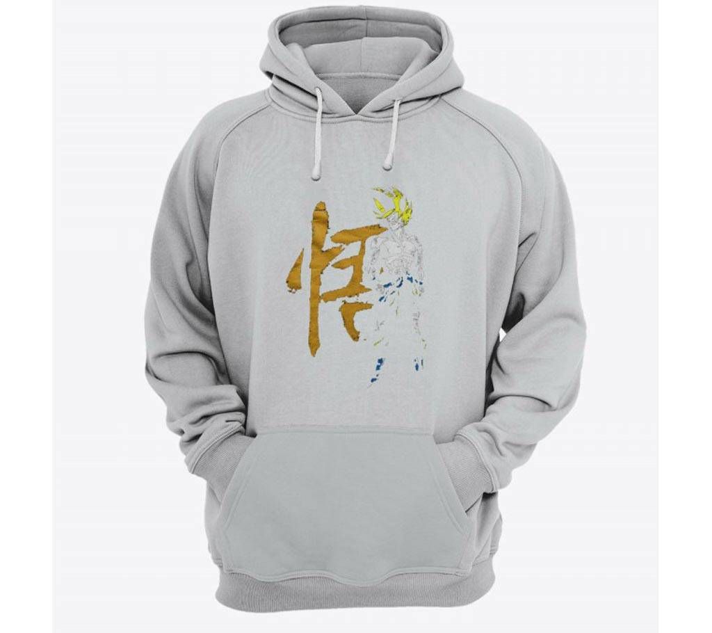 Goku-Grey Melange-Mens-Hoodie