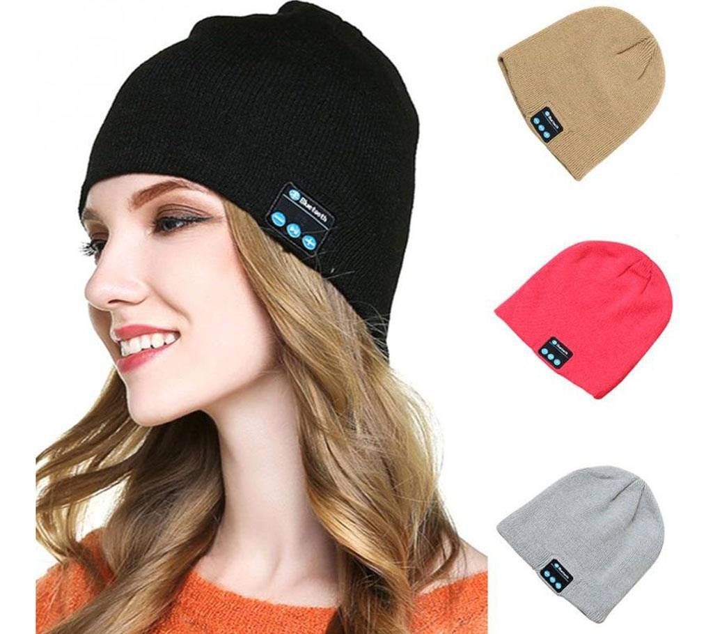Soft Warm Beanie Hat Wireless Bluetooth Smart Cap Headset Headphone Speaker