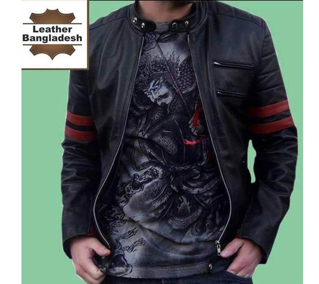 MOTO RACING LEATHER JACKET