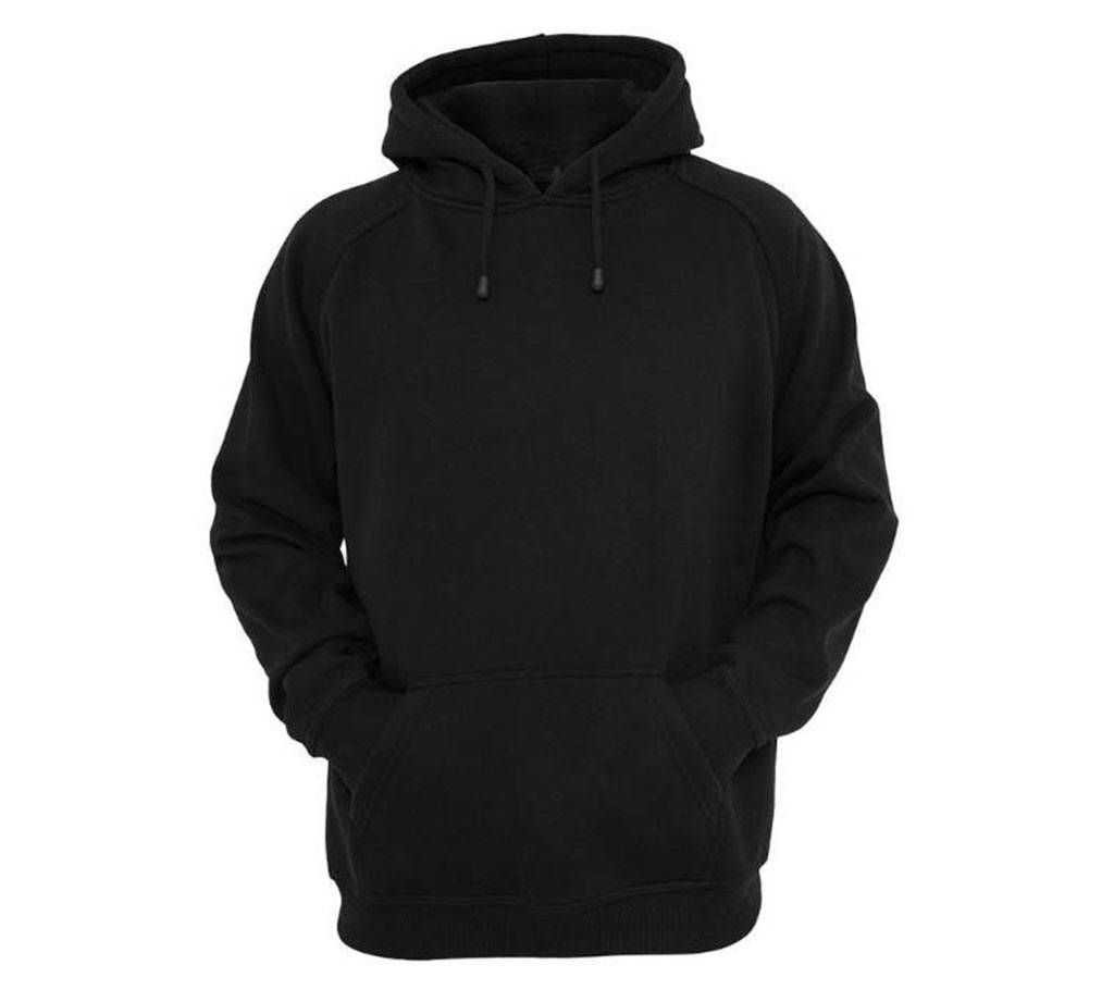 Black Full sleeve gents hoodie
