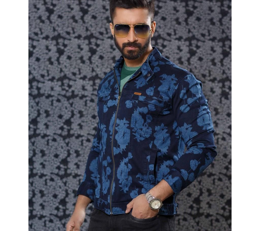 Men's Knit Denim Jacket