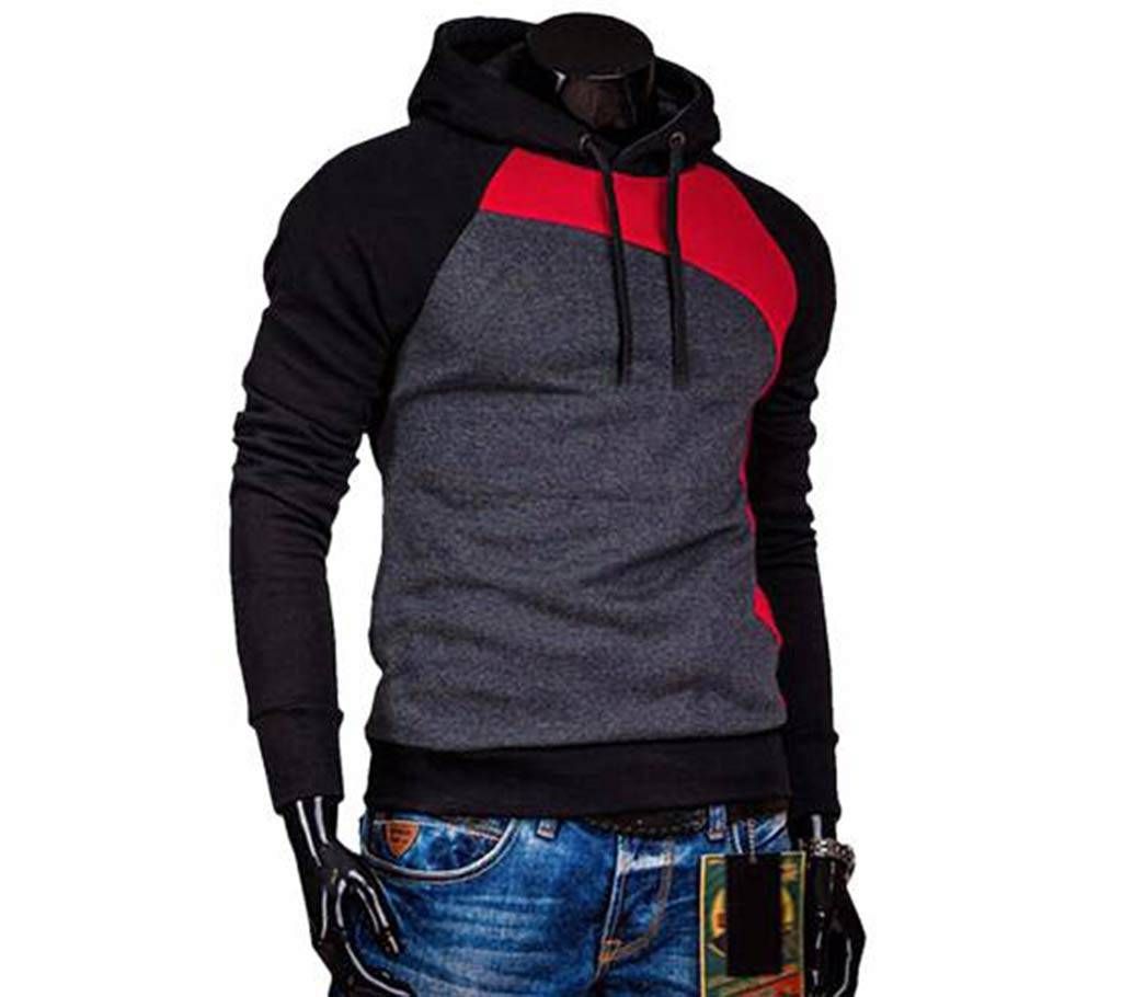 Mens Deep Ash Bonded Hoodies