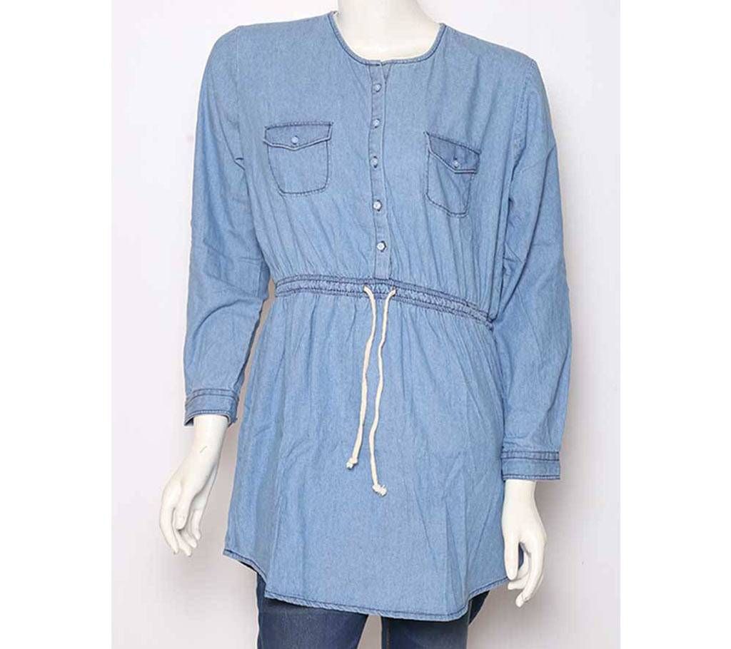 Ladies full sleeve denim tops
