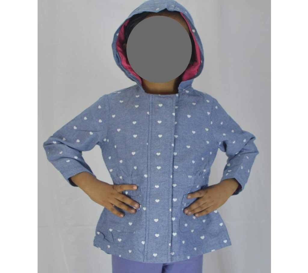 Girls Denim Hoody Jacket (Light Weight)