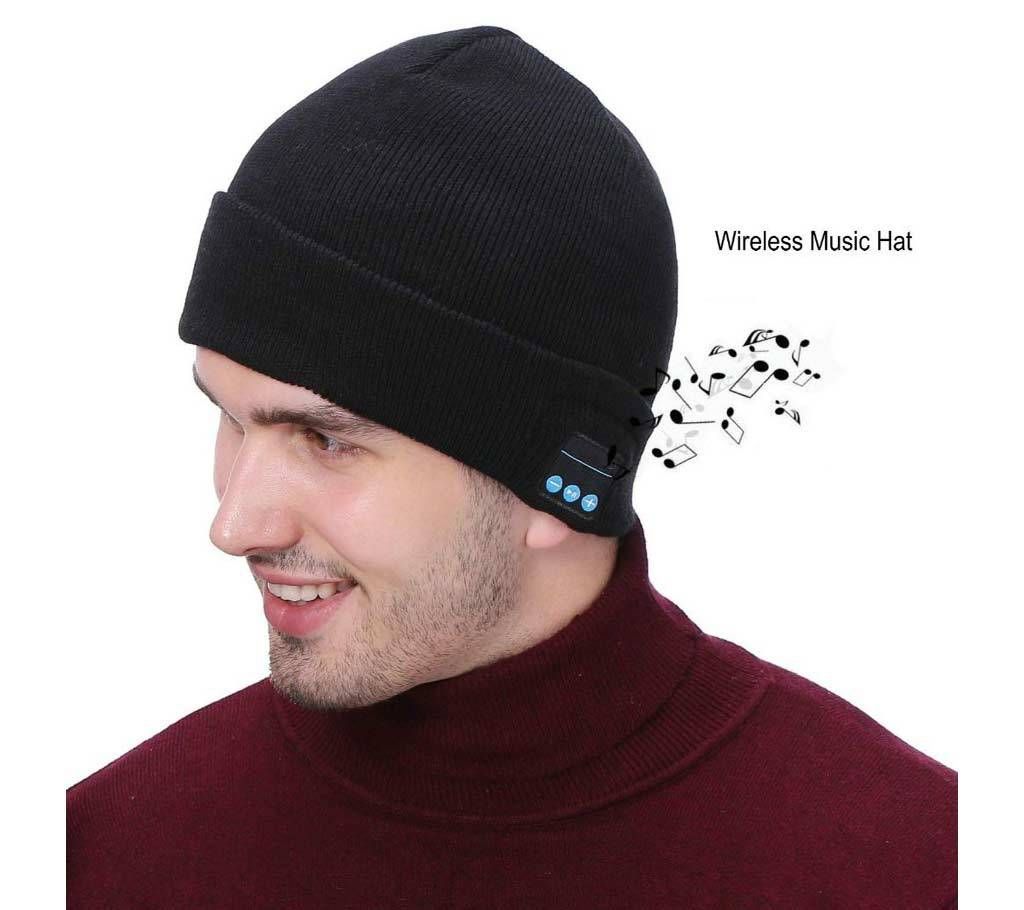 Soft Warm Beanie Hat Wireless Bluetooth Smart Cap Headset