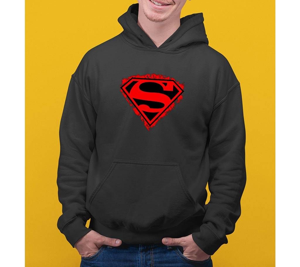 Superman Mens Hoodie - Black