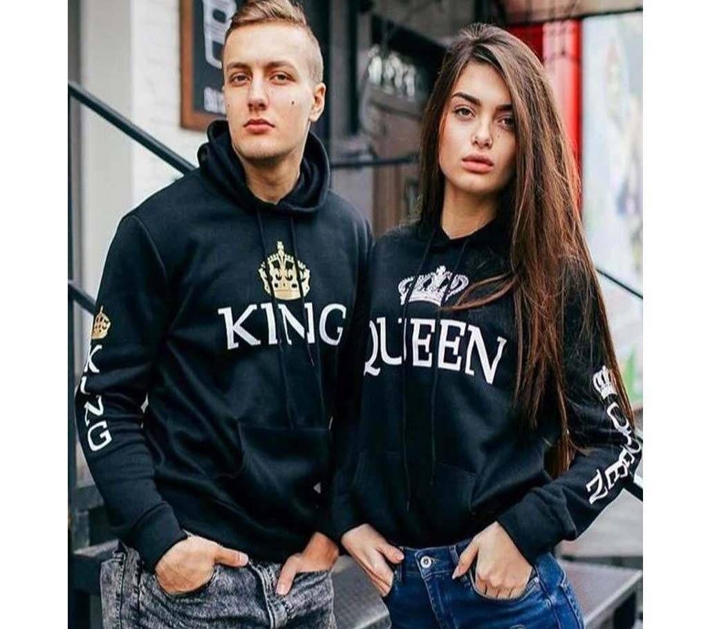 King Queen Couple Hoodie - for winter- king size
