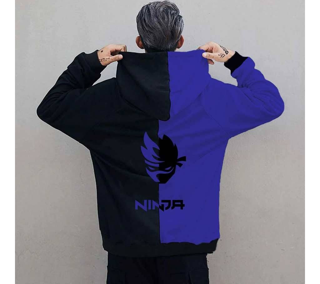 Ninja Men's Premium Hoodies Street-wear Clothing - Blue