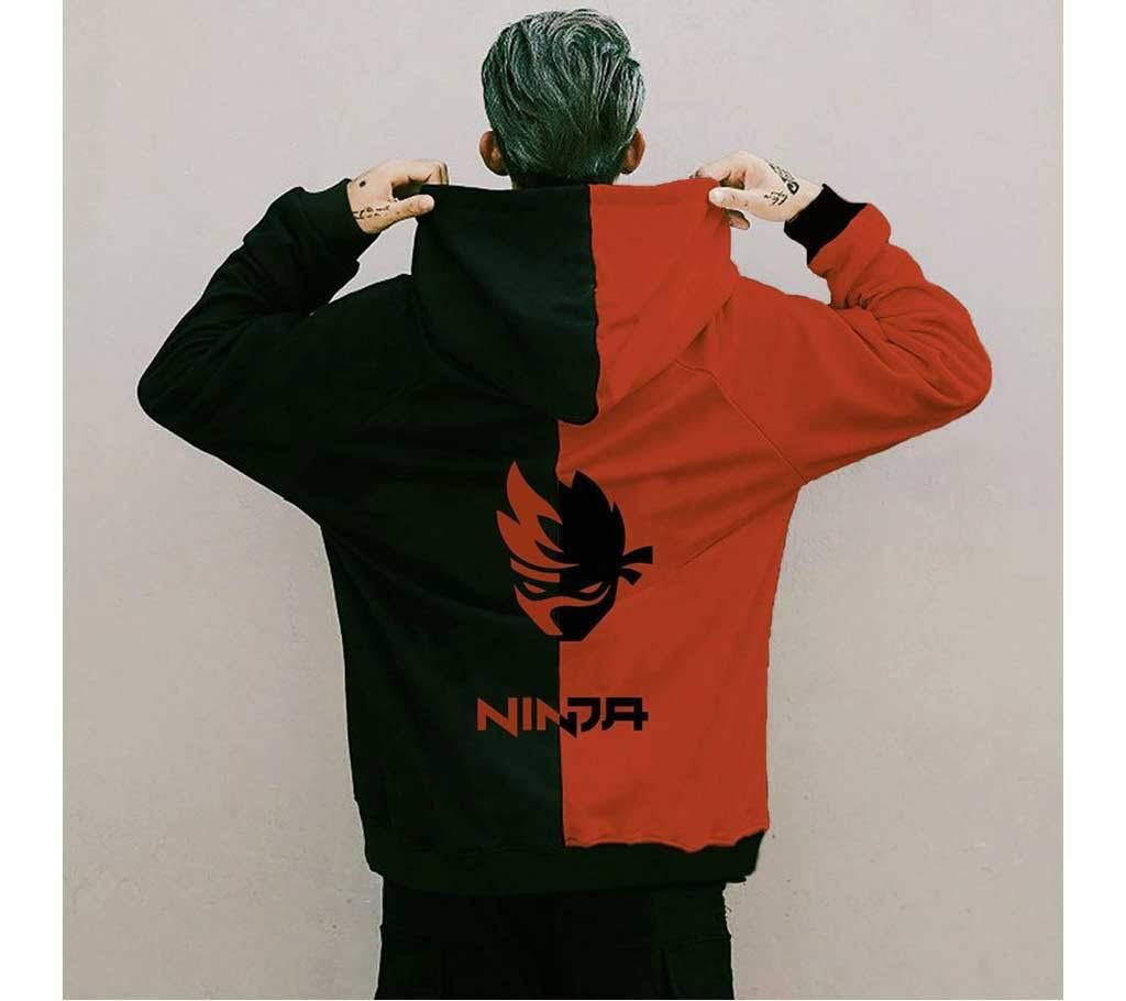 Ninja Men's Premium Hoodies Street-wear Clothing - Red