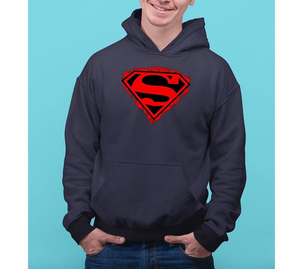 Superman Mens Hoodie - Blue