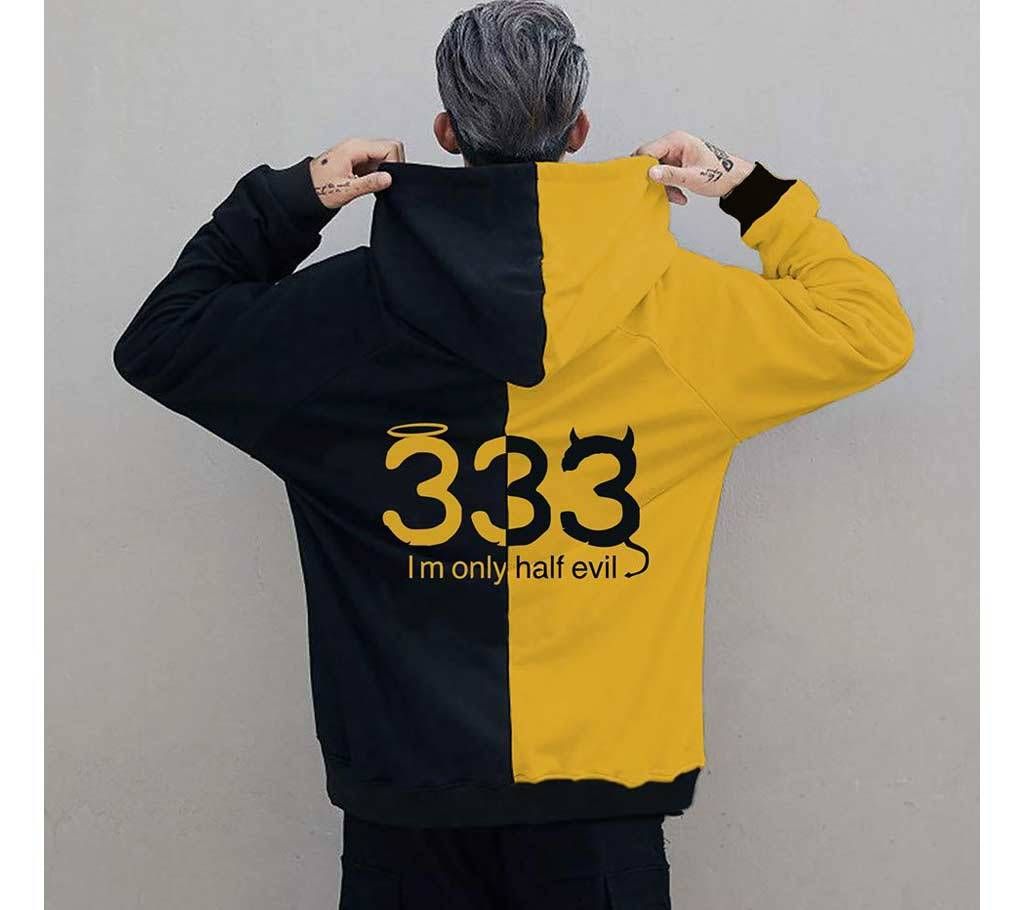 333 Men's Premium Hoodies Street-wear Clothing - Yellow 