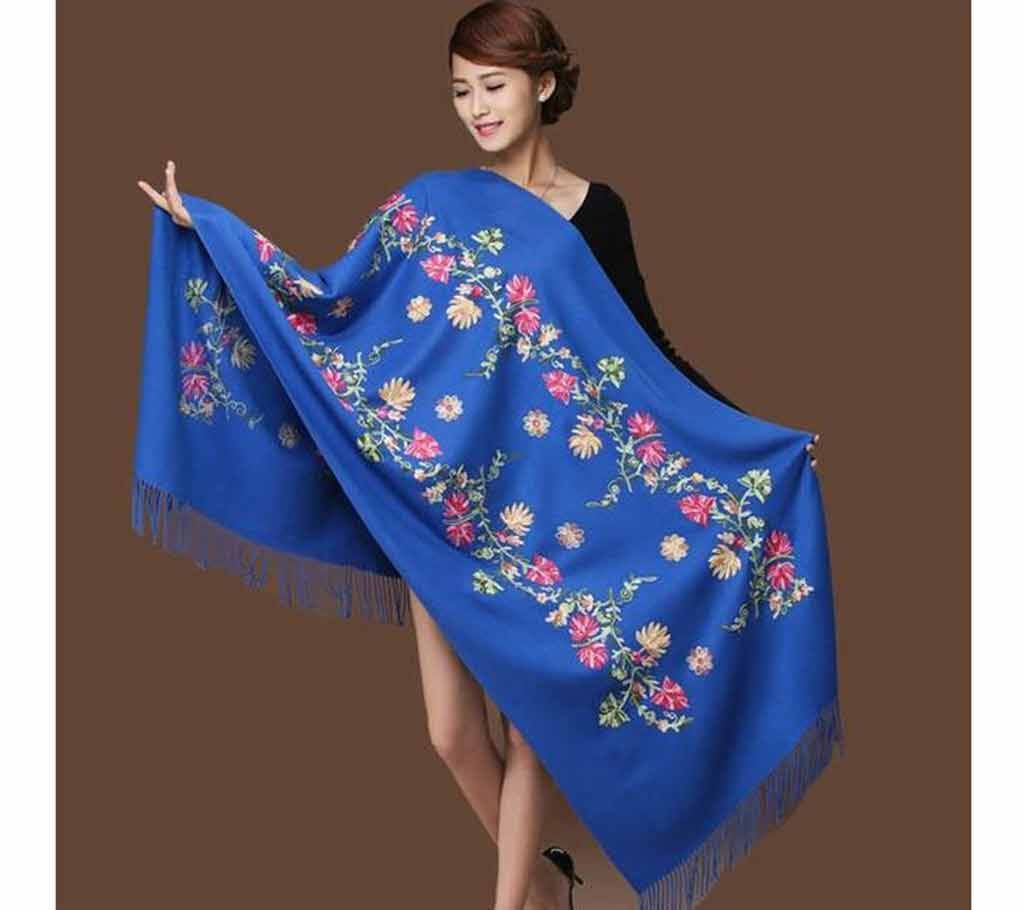 Blue Original Indian glamourous kasmiri Shawl for women