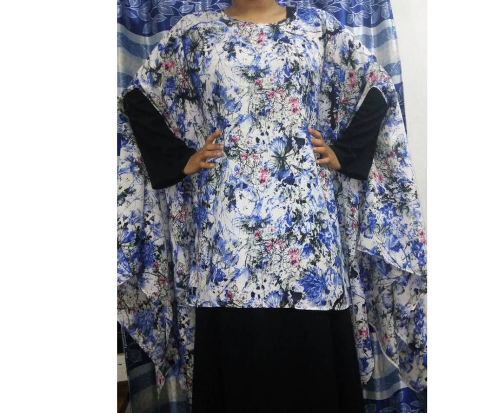 Double Georgette printed ladies cape 