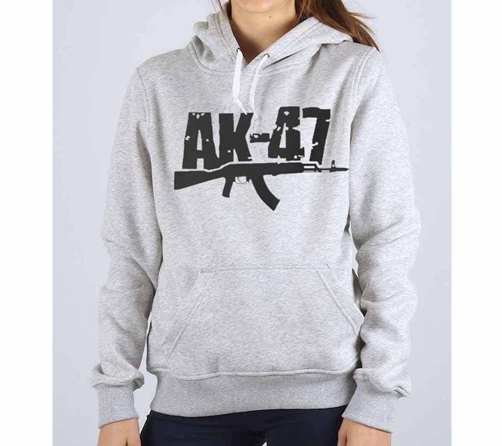 AK47-Grey Melange-Ladies-Hoodie