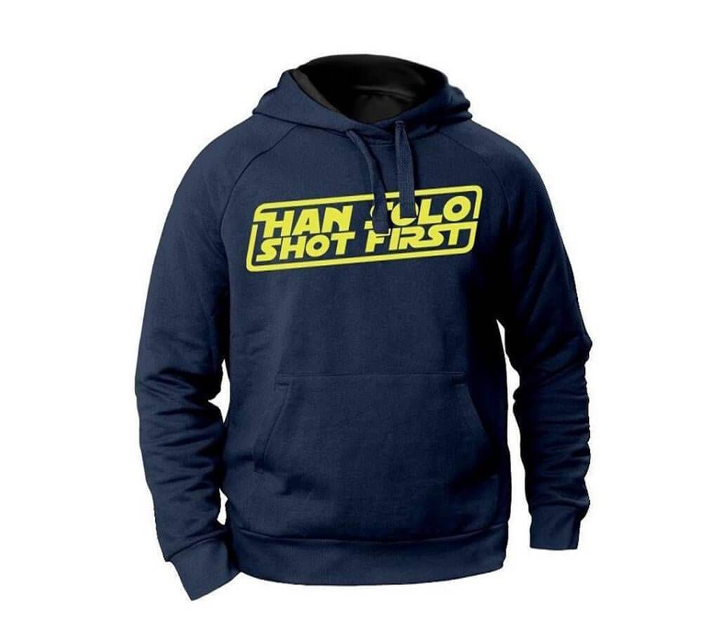 Trendy Hoodie Blue Han Solo