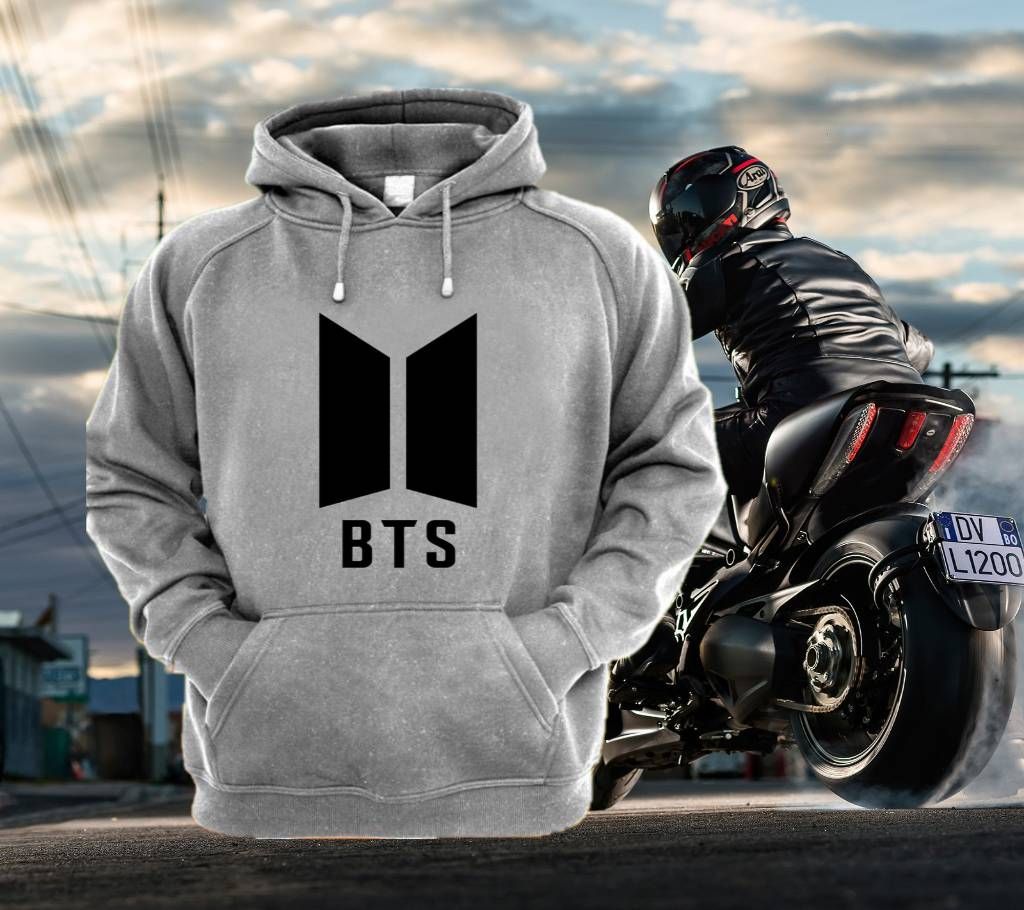 BTS Full Sleeve Gents Hoodie