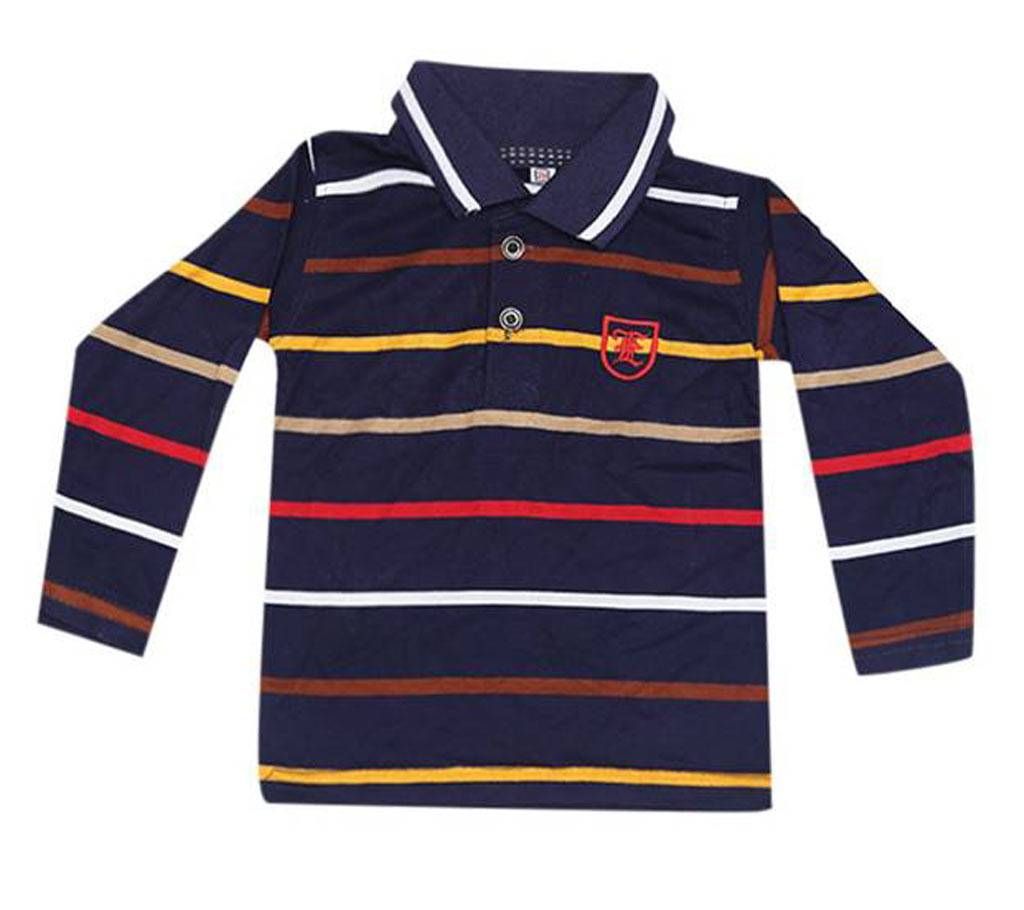 Full-Sleeve Kids Polo Shirt