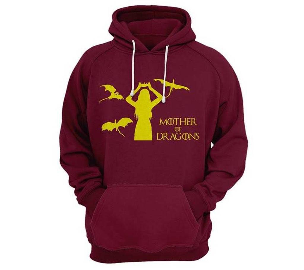 Mother Of Dragon Woolen Hoodie For Men 