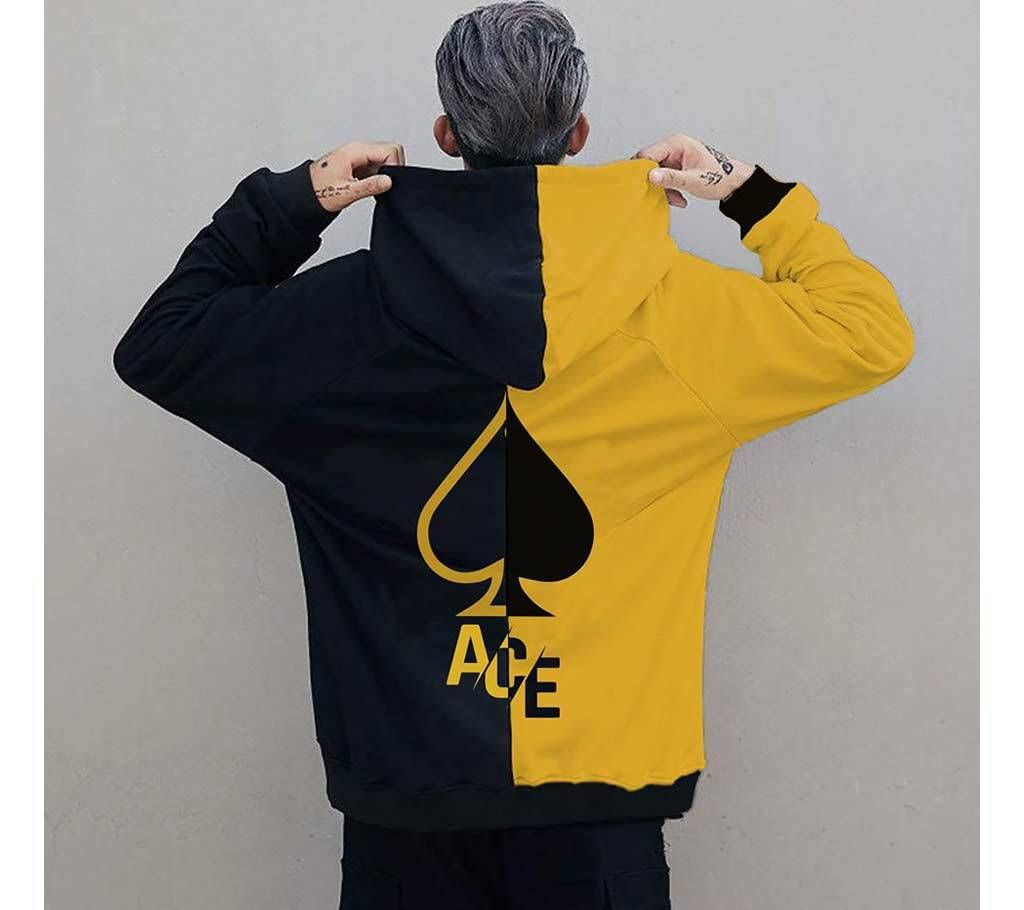 Ace Men's Premium Hoodies Street-wear Clothing - Yellow