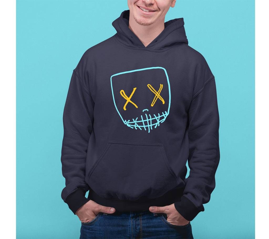 Face Up Hoodie - Blue