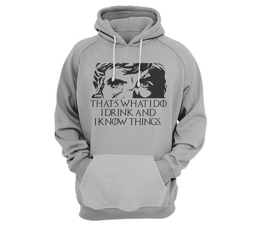 Menz Woolen hoodie - Ash 