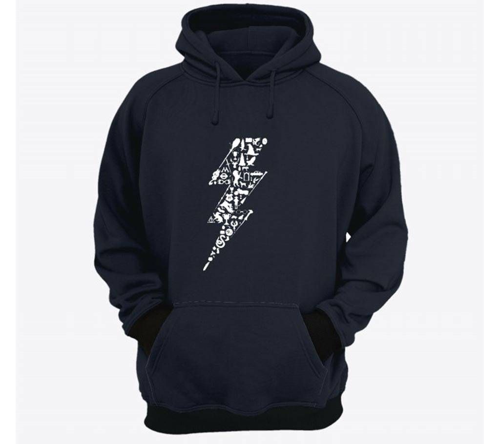 Harry-Potter-Thunder-Navy Blue-Mens-Hoodie