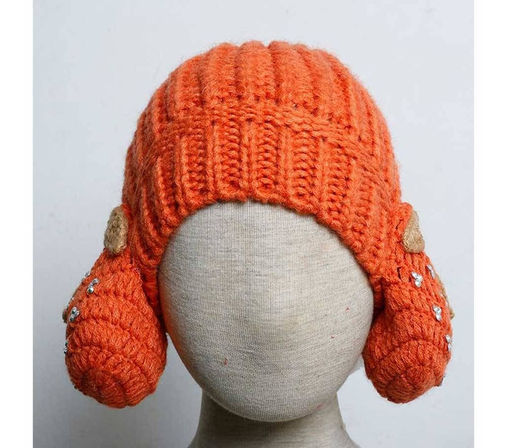 Kids Monkey Cap- Fruit (Orange)