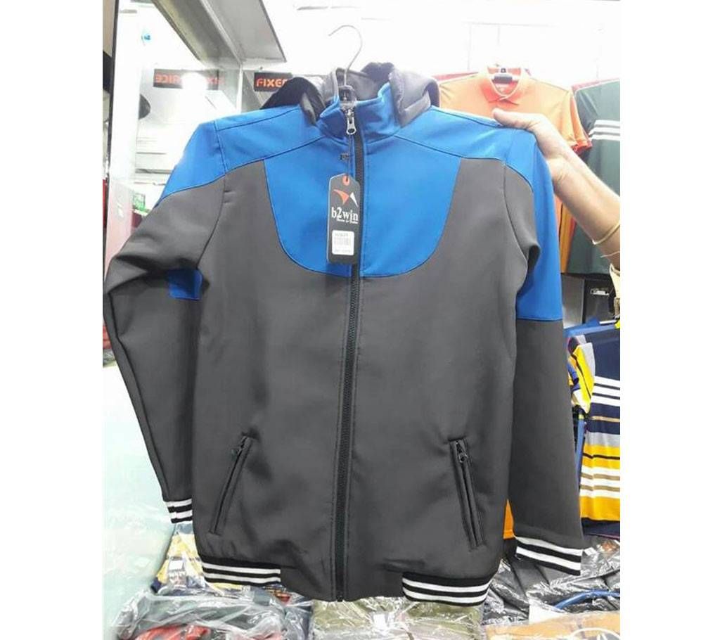 Full Sleeve Gents Jacket-Blue island