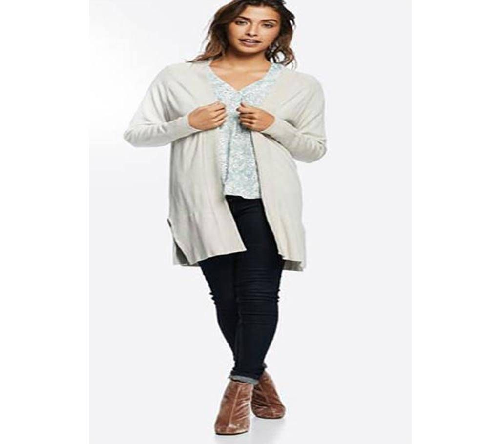 Ladies Long Open Cardigan 