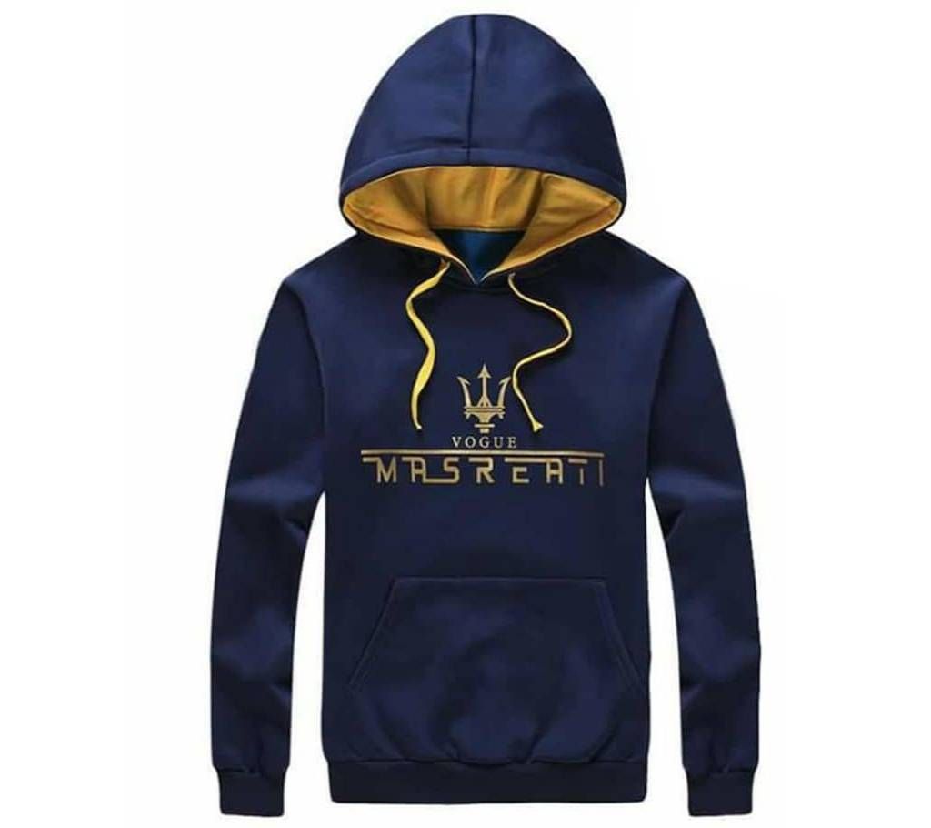 Mens Full Sleeve Winter Hoodie  - HD221 - Dark Blue Hoodie - MAF