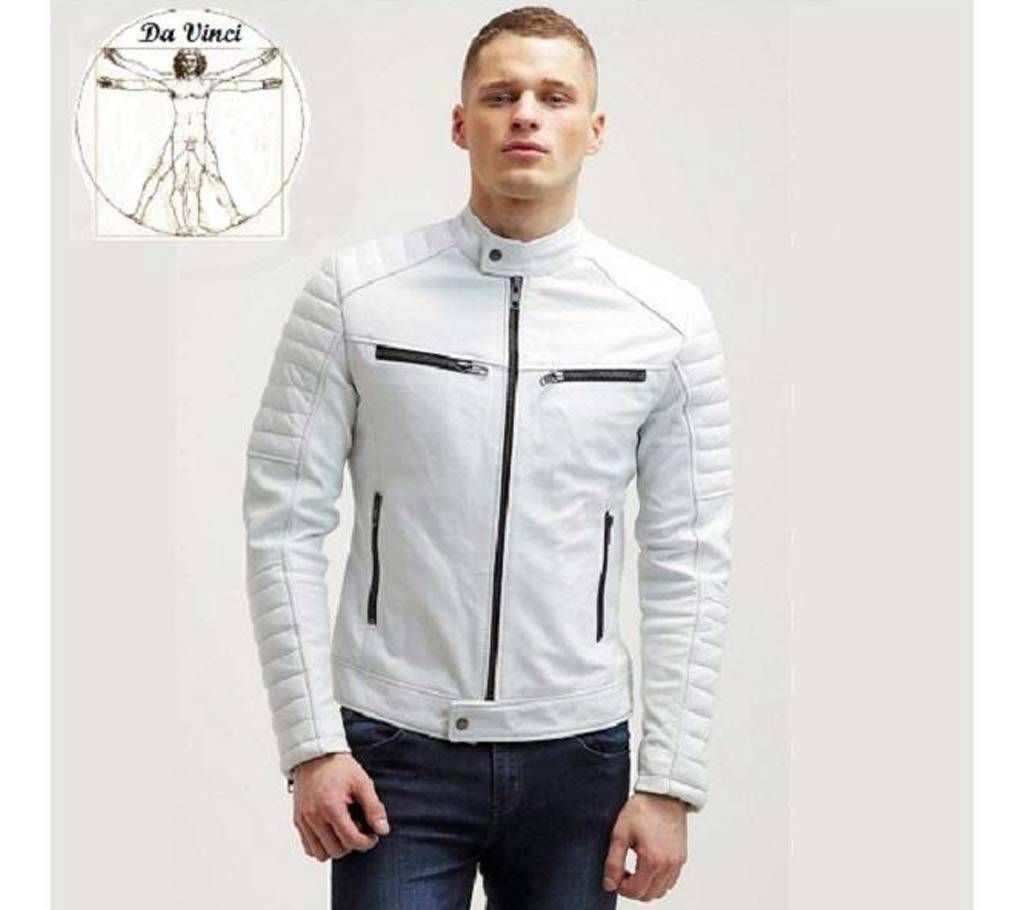 Men's Black White Rider Jacket DV14