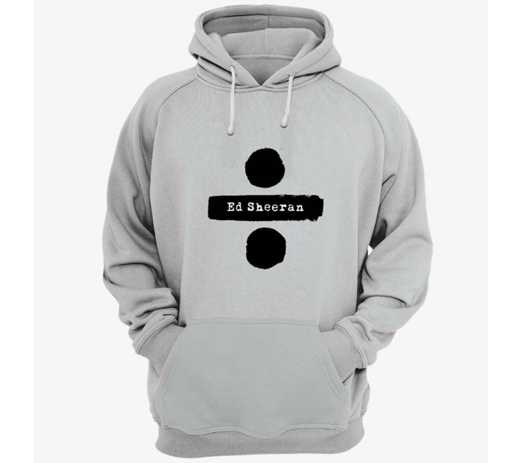 Ed Sheran-Grey Melange-Mens-Hoodie