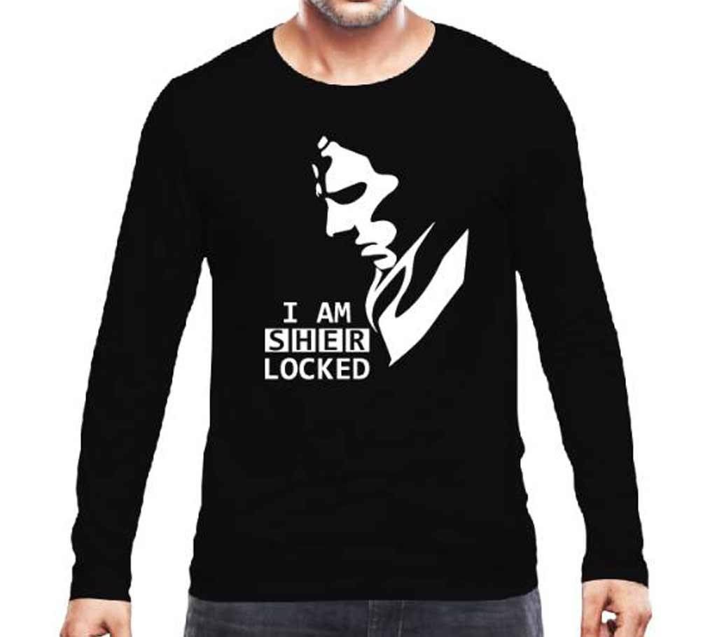 I Am Sherlocked Full Sleeve Cotton T-shirt For Men