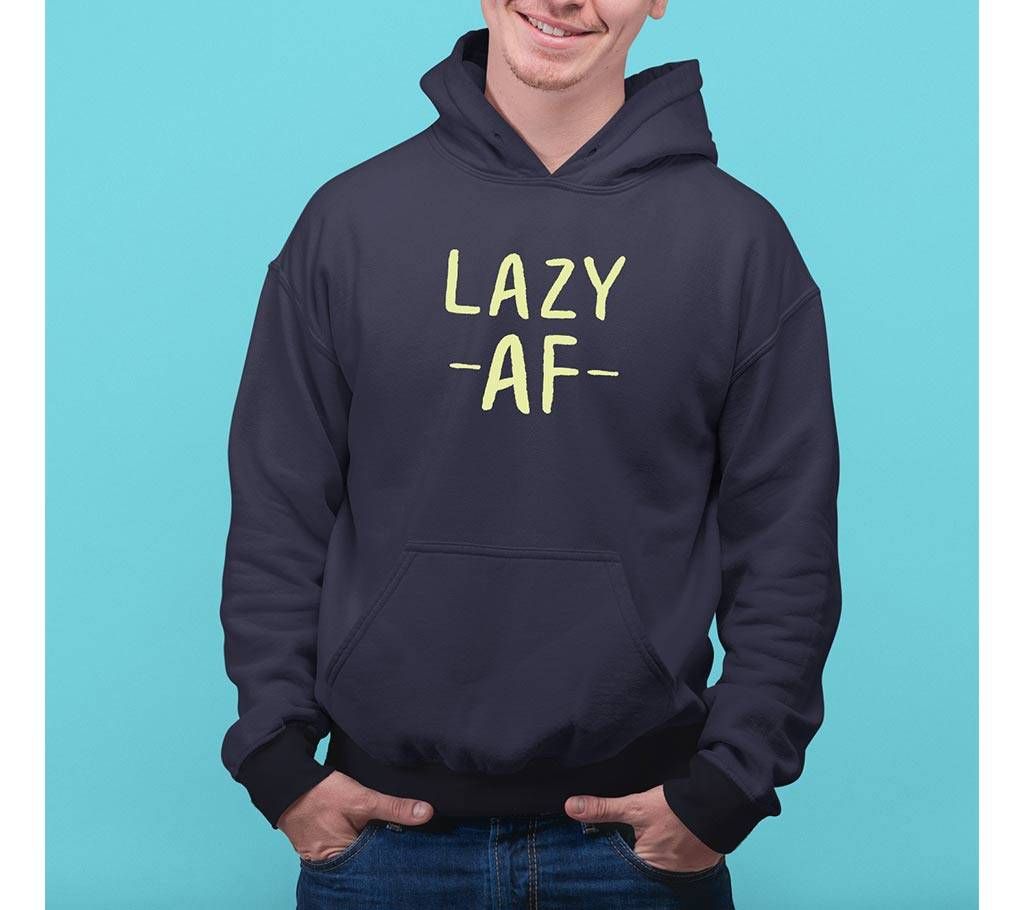 Lazy Mens Hoodie - Blue