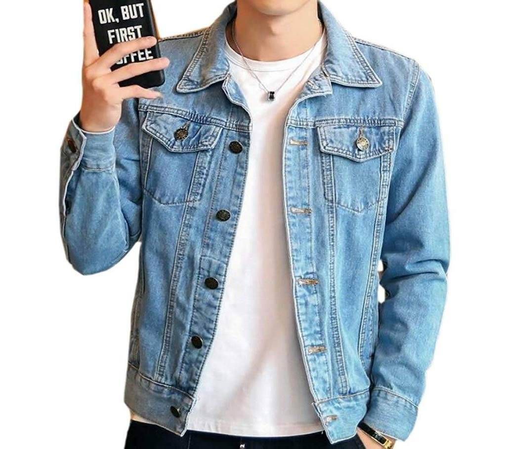 Denim Full Sleeve Jacket for Men