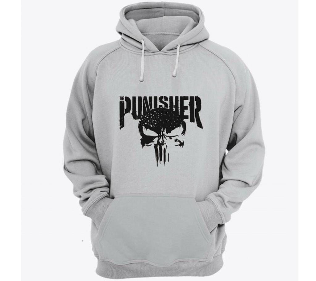 Punisher-Grey Melange-Mens-Hoodie