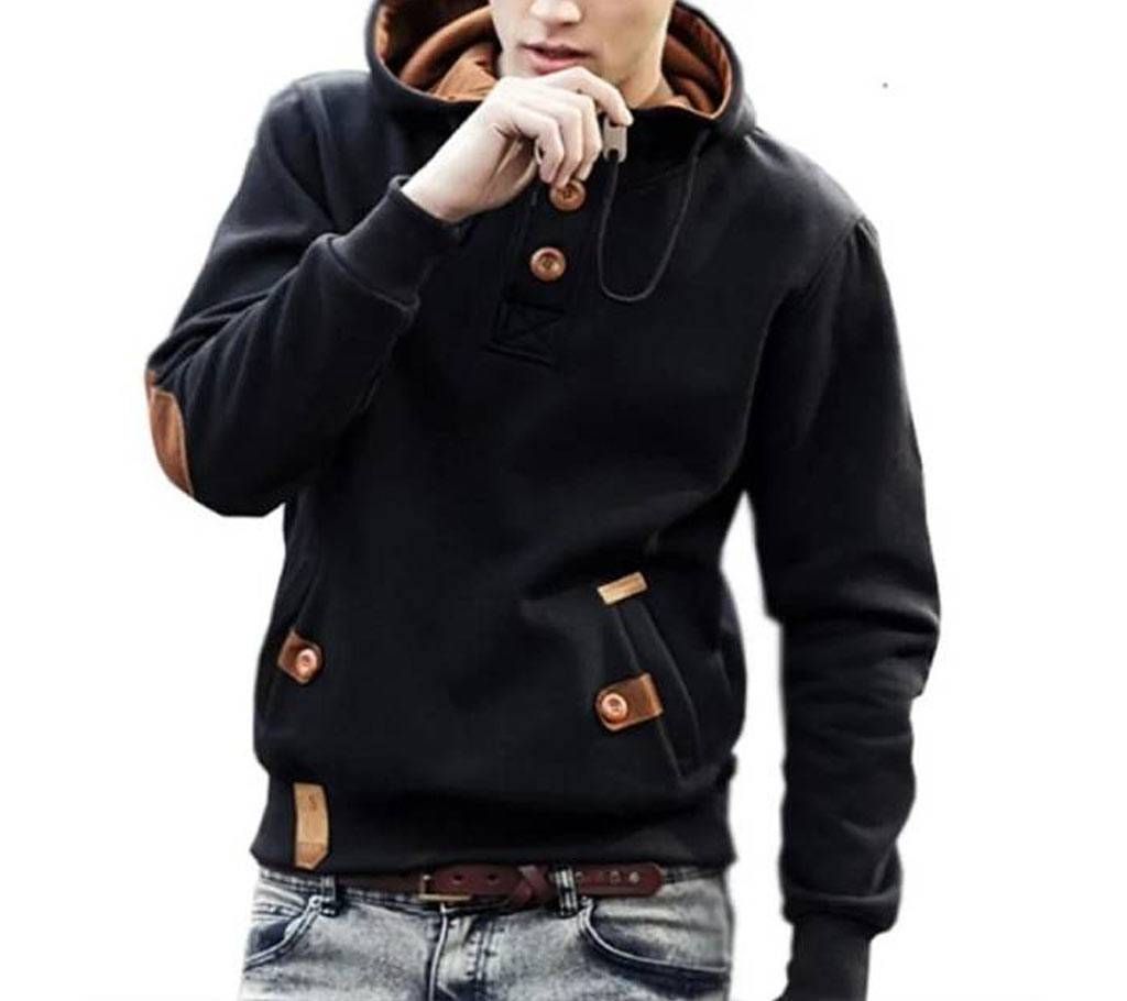 Black Hoodie Jacket for Men
