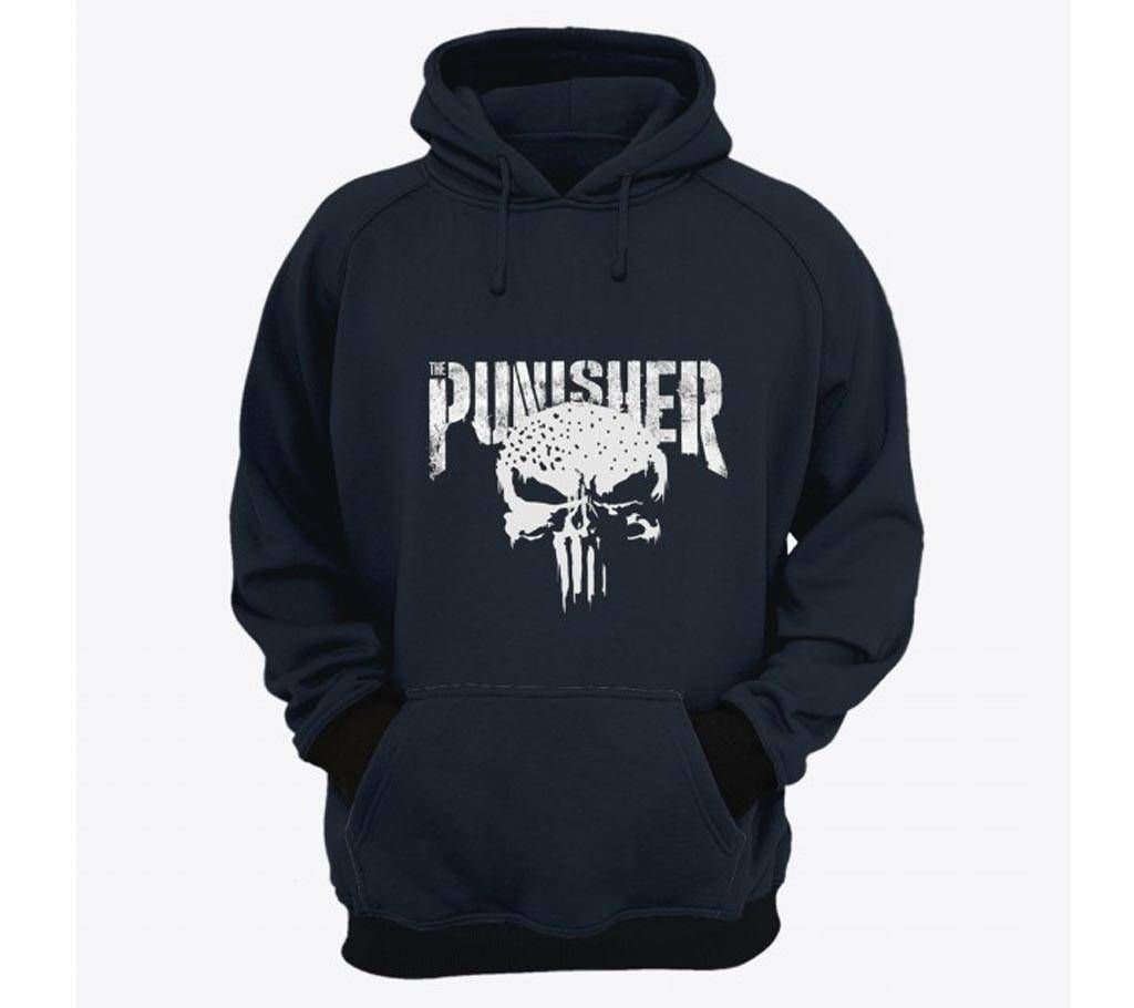 Punisher-Navy Blue-Mens-Hoodie