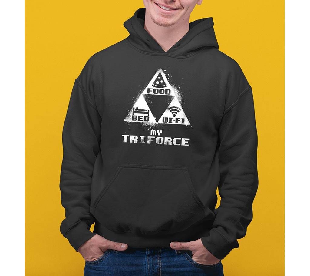 Triforce Mens Hoodie - Black