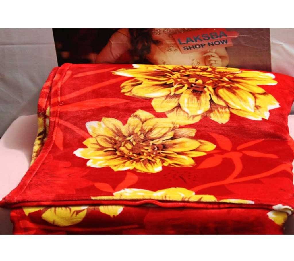 Flower printed  winter Blanket