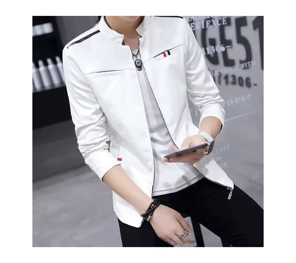 Full Sleve Jents Leather Jacket