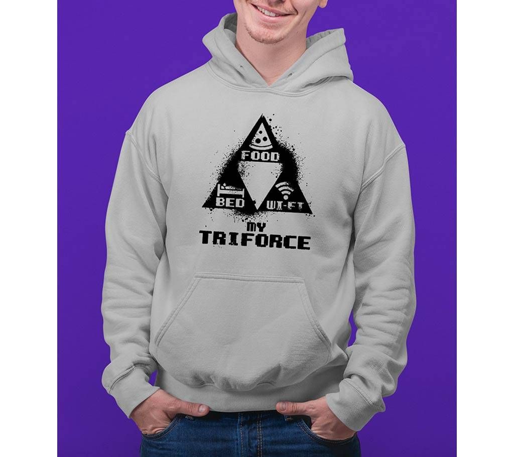 Triforce Mens Hoodie - Grey