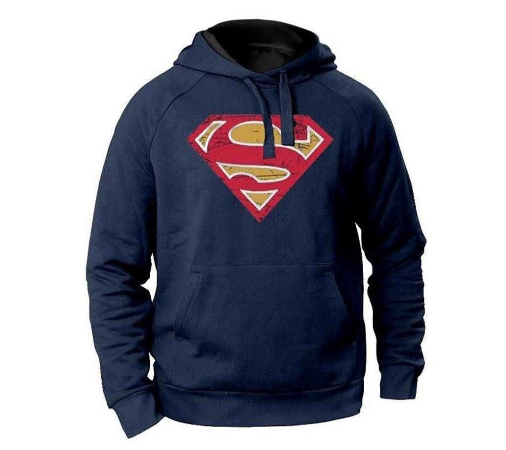  Hoodie Blue Super Man