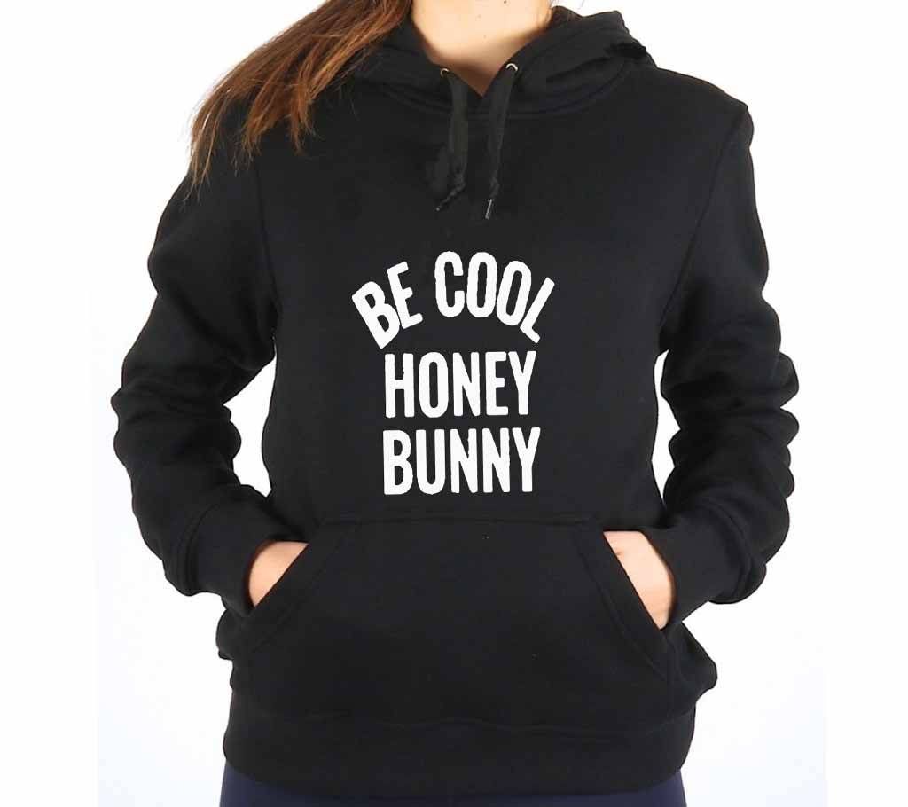 Be Cool-Black-Ladies-Hoodie